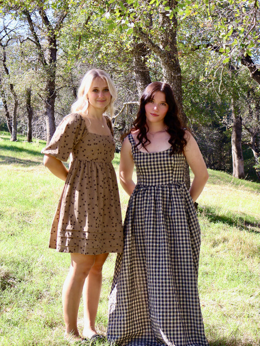 Ruth Checker Maxi Dress