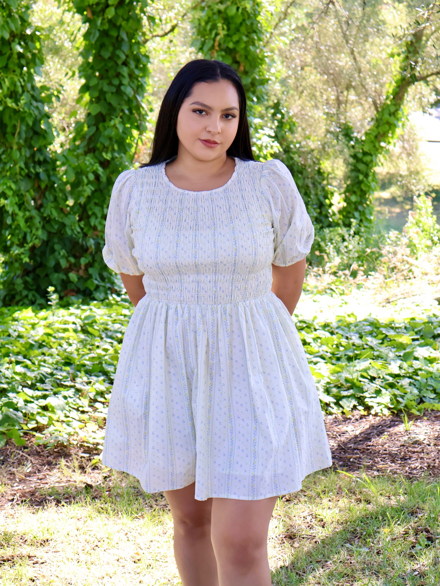 In Bloom Smocked Mini Dress