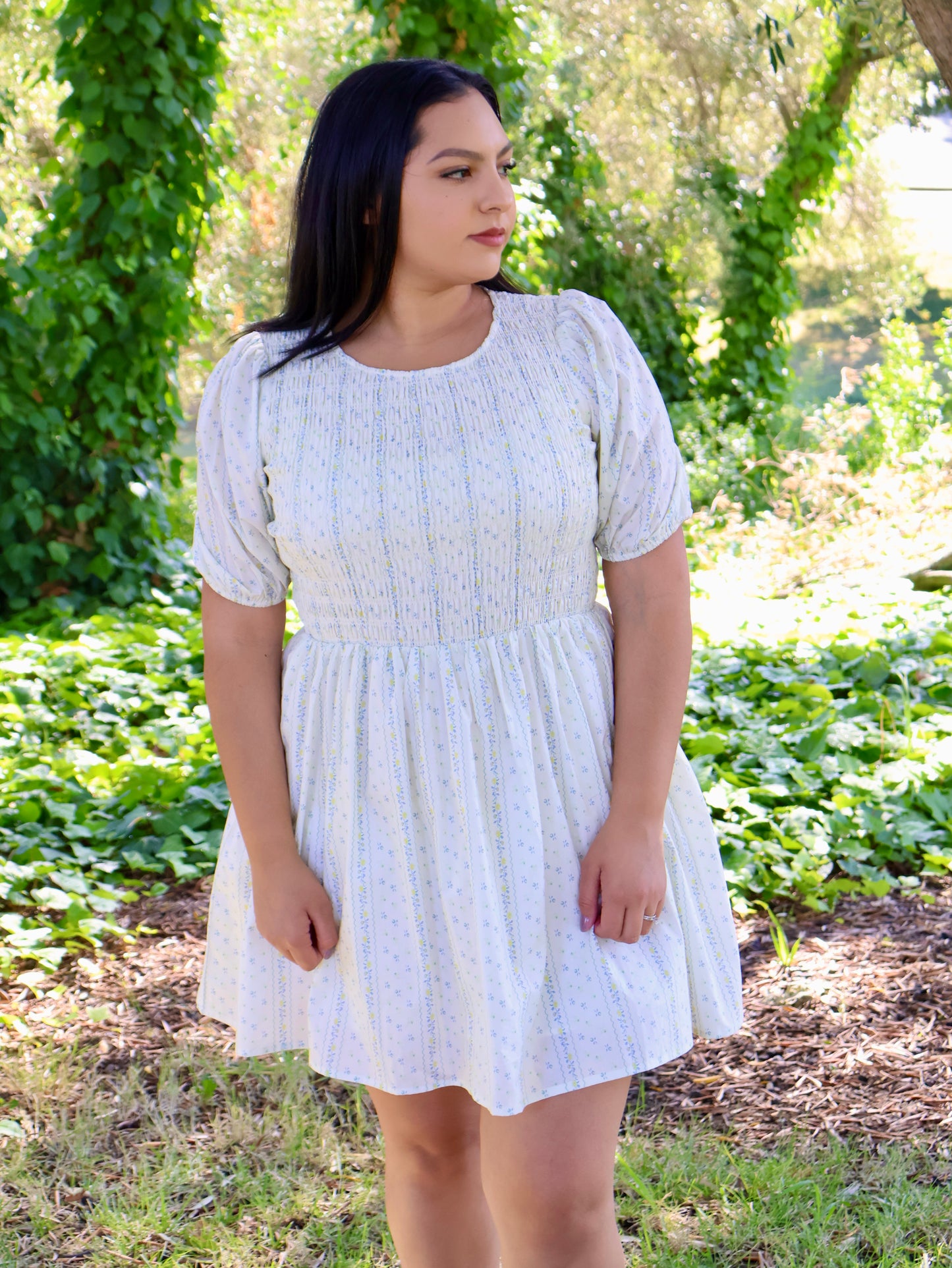 In Bloom Smocked Mini Dress