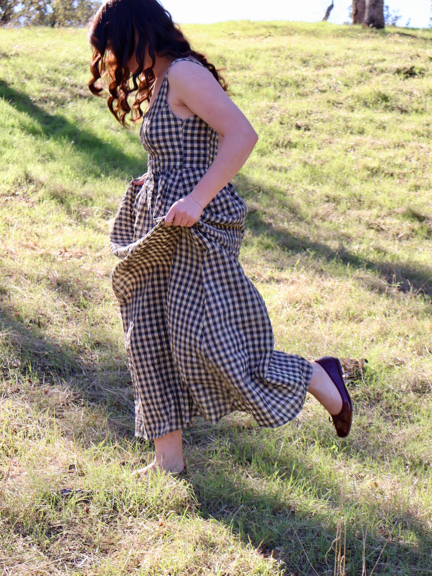 Ruth Checker Maxi Dress