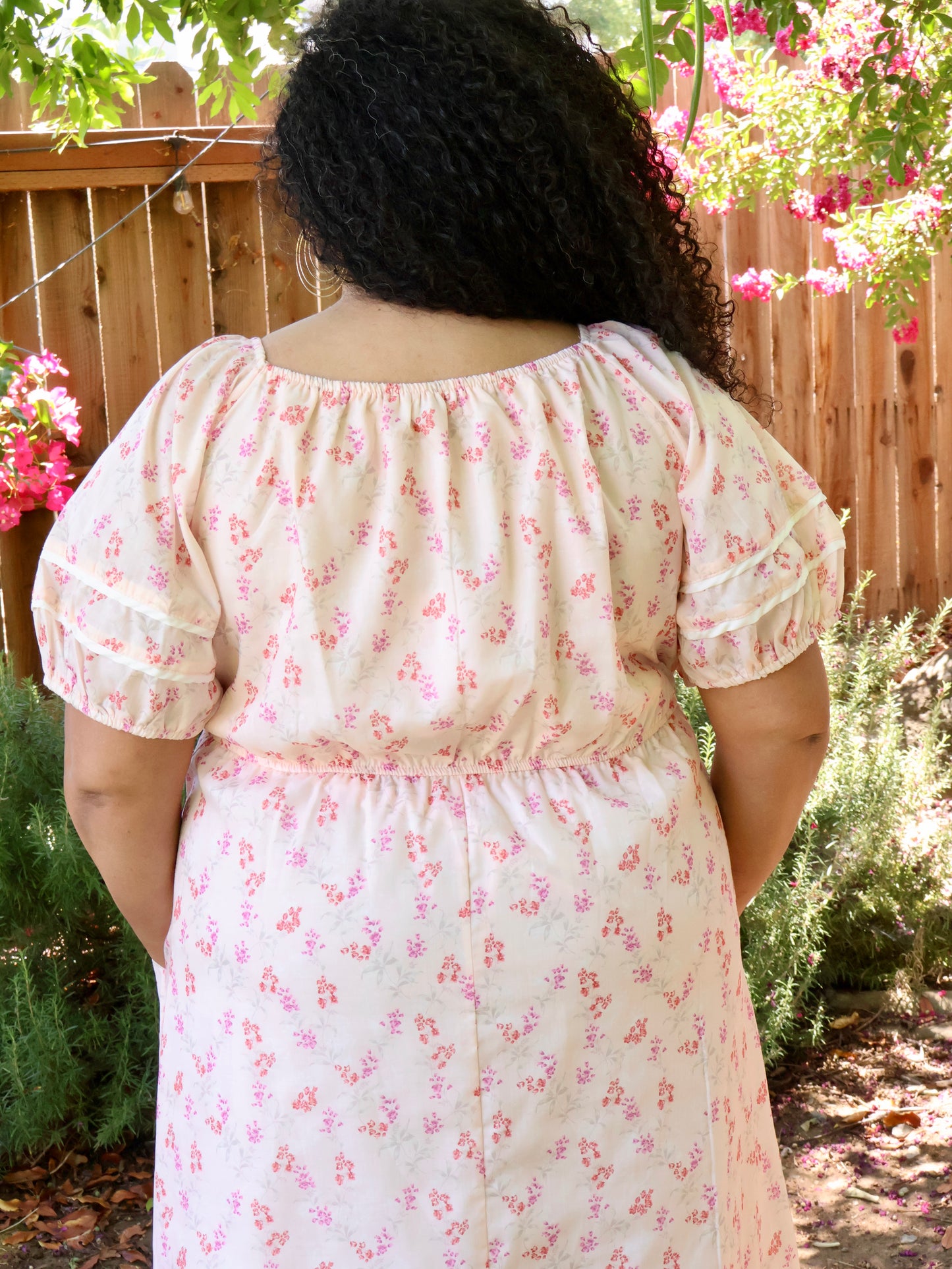 Curvy Flourish Floral Mini Dress