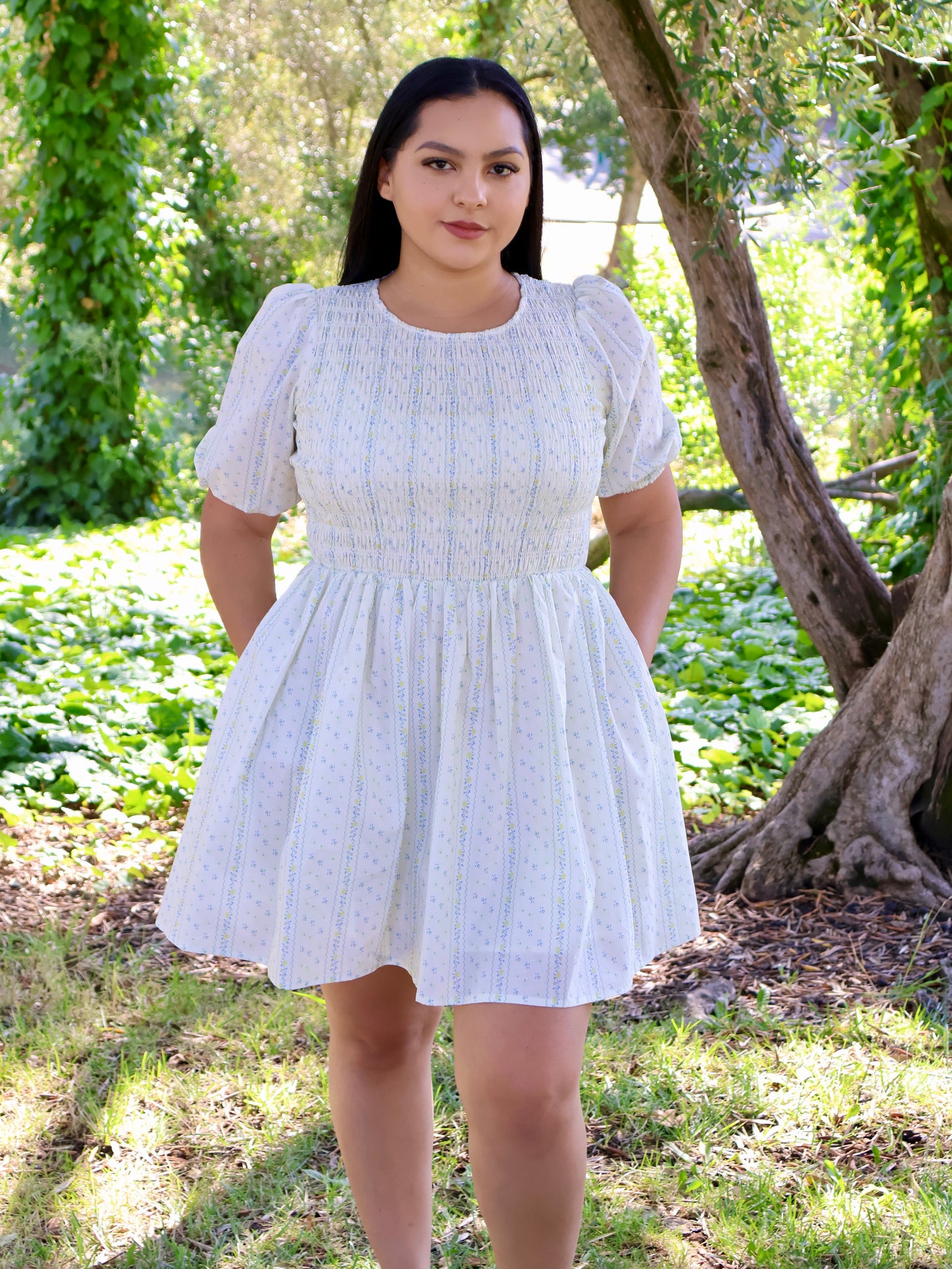 In Bloom Smocked Mini Dress