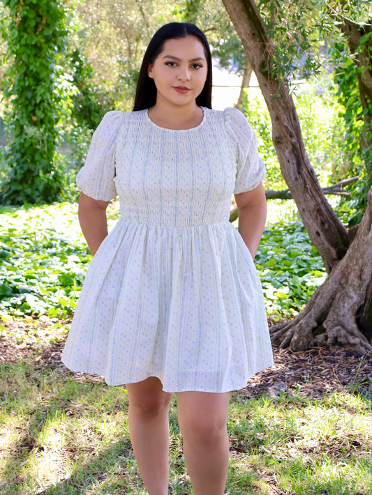 In Bloom Smocked Mini Dress