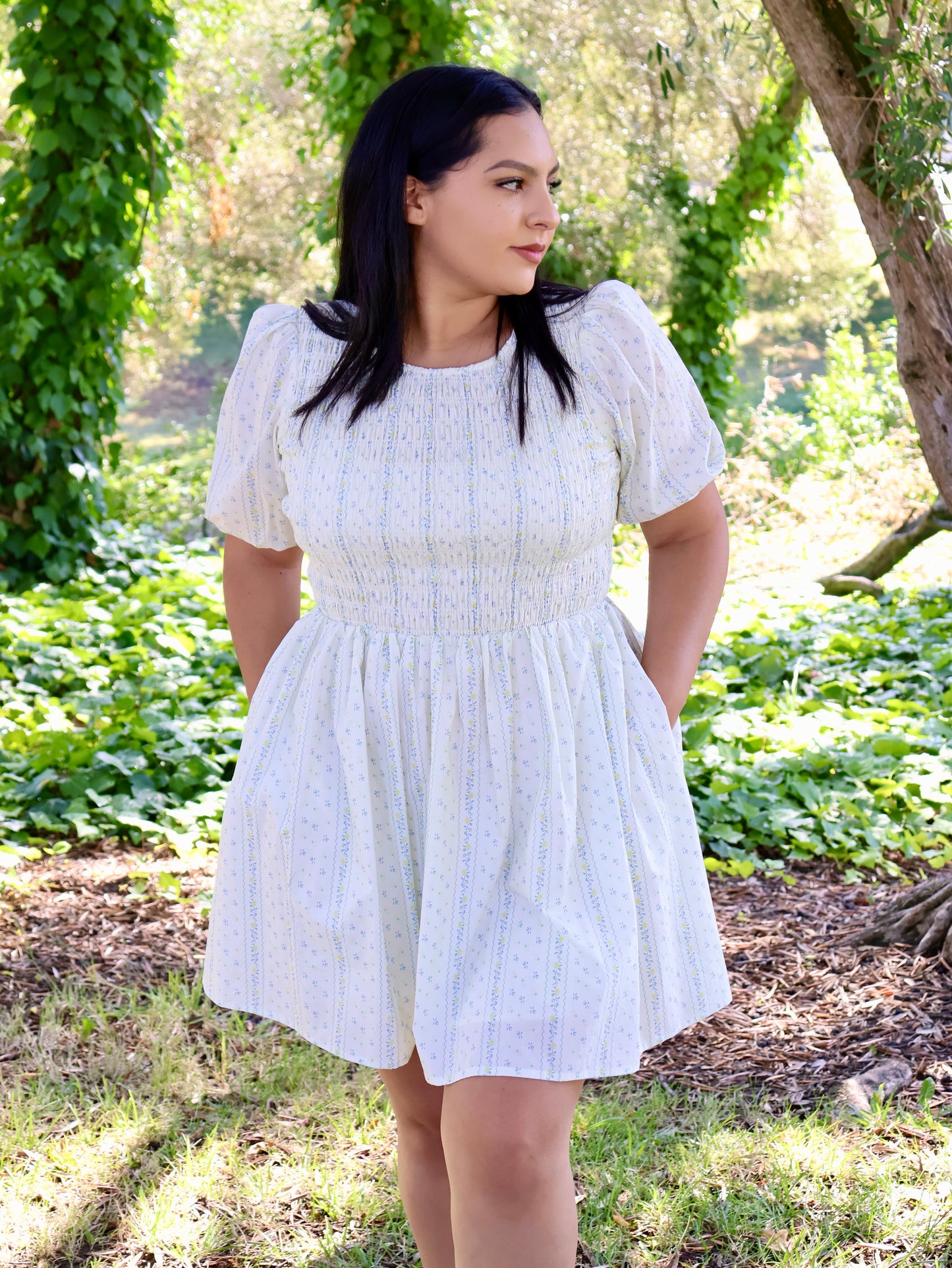 In Bloom Smocked Mini Dress