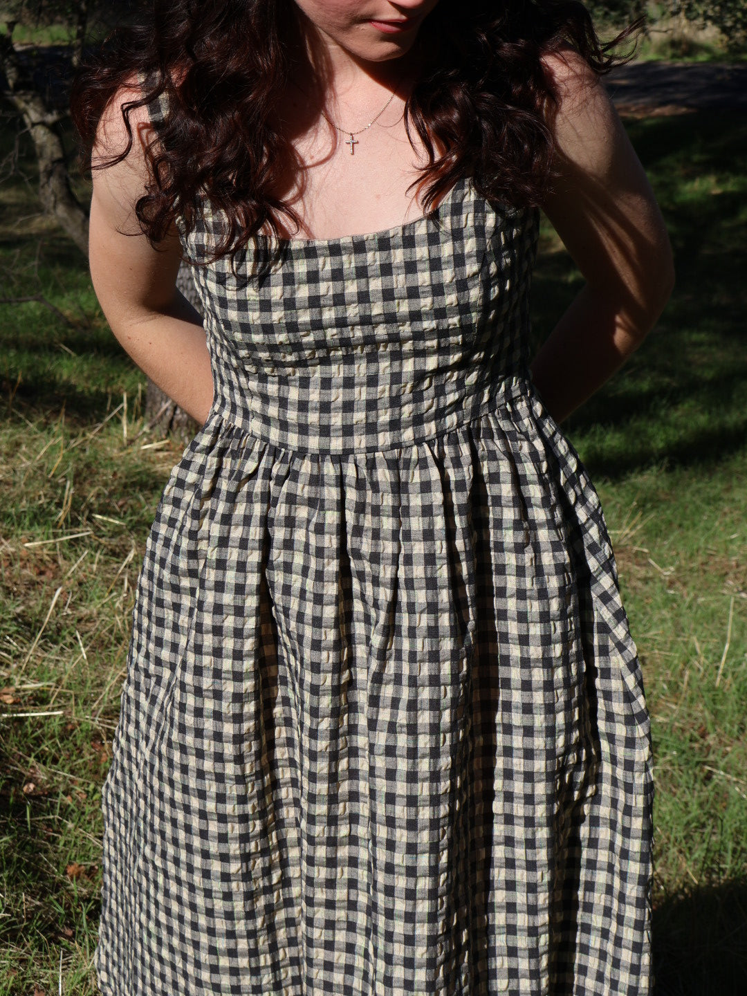 Ruth Checker Maxi Dress