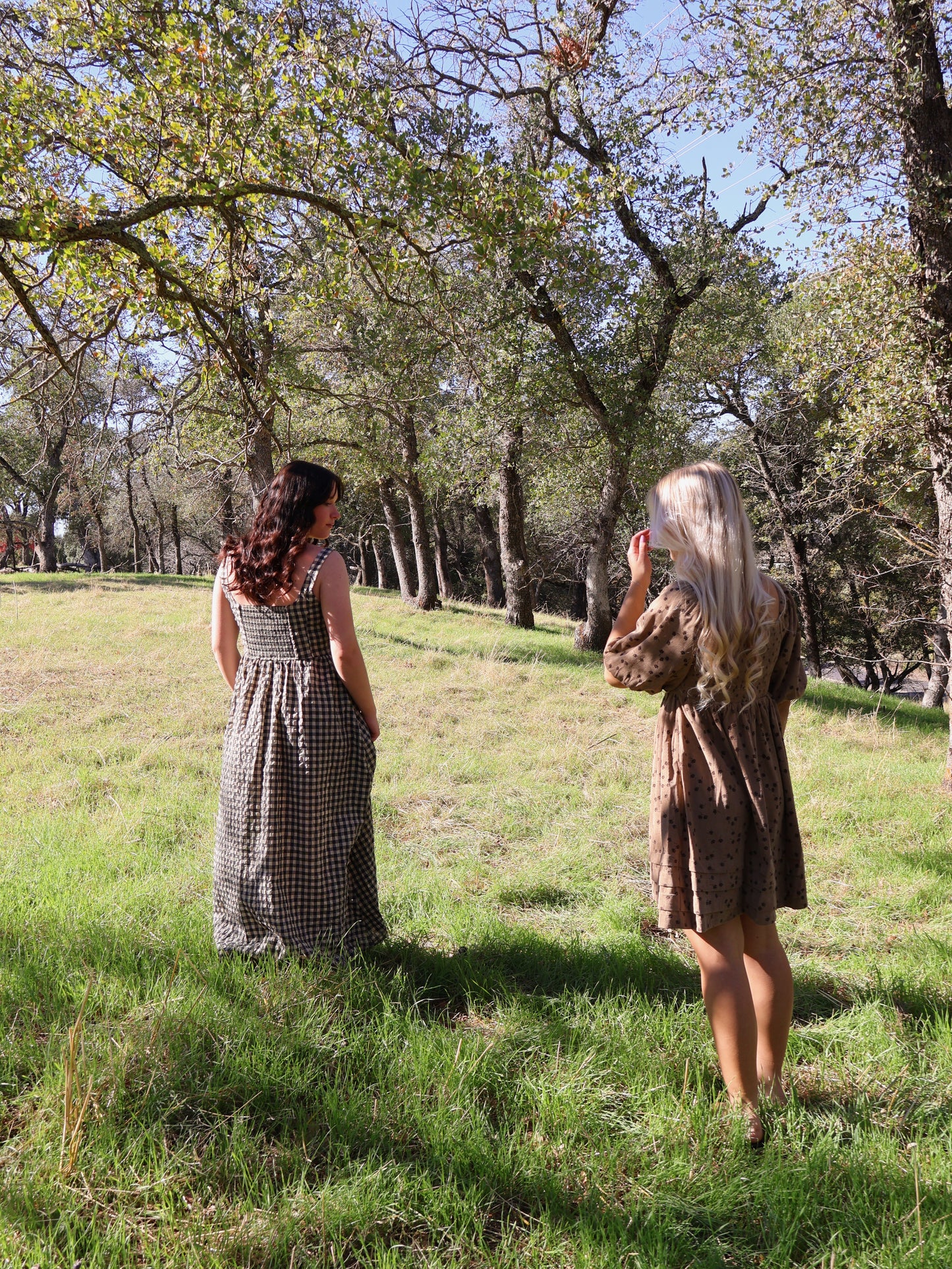 Ruth Checker Maxi Dress