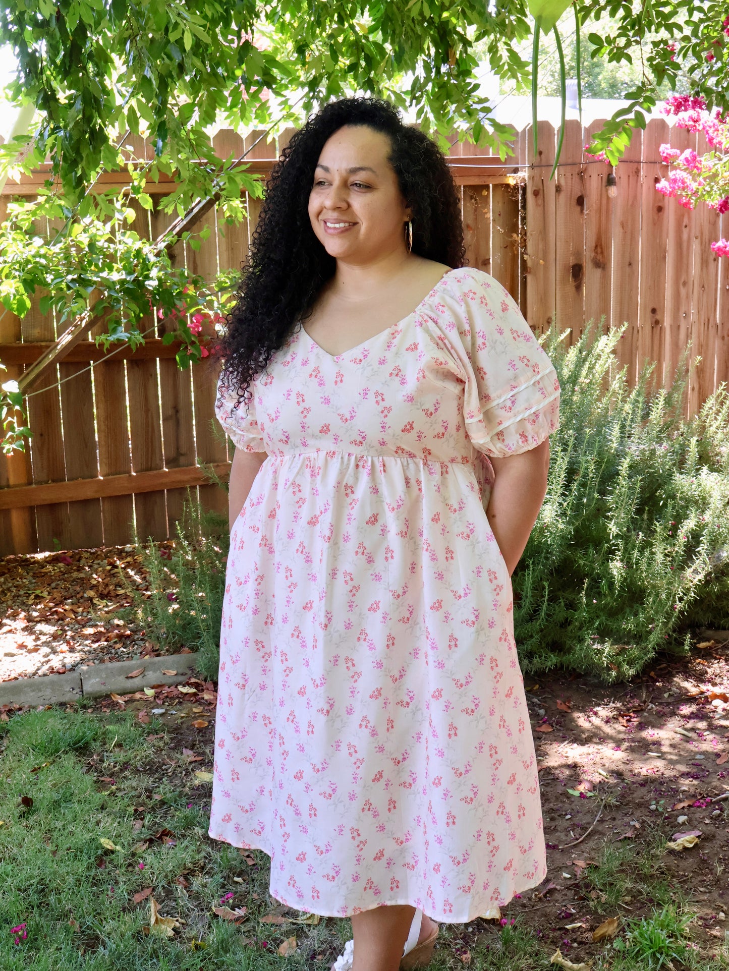 Curvy Flourish Floral Mini Dress